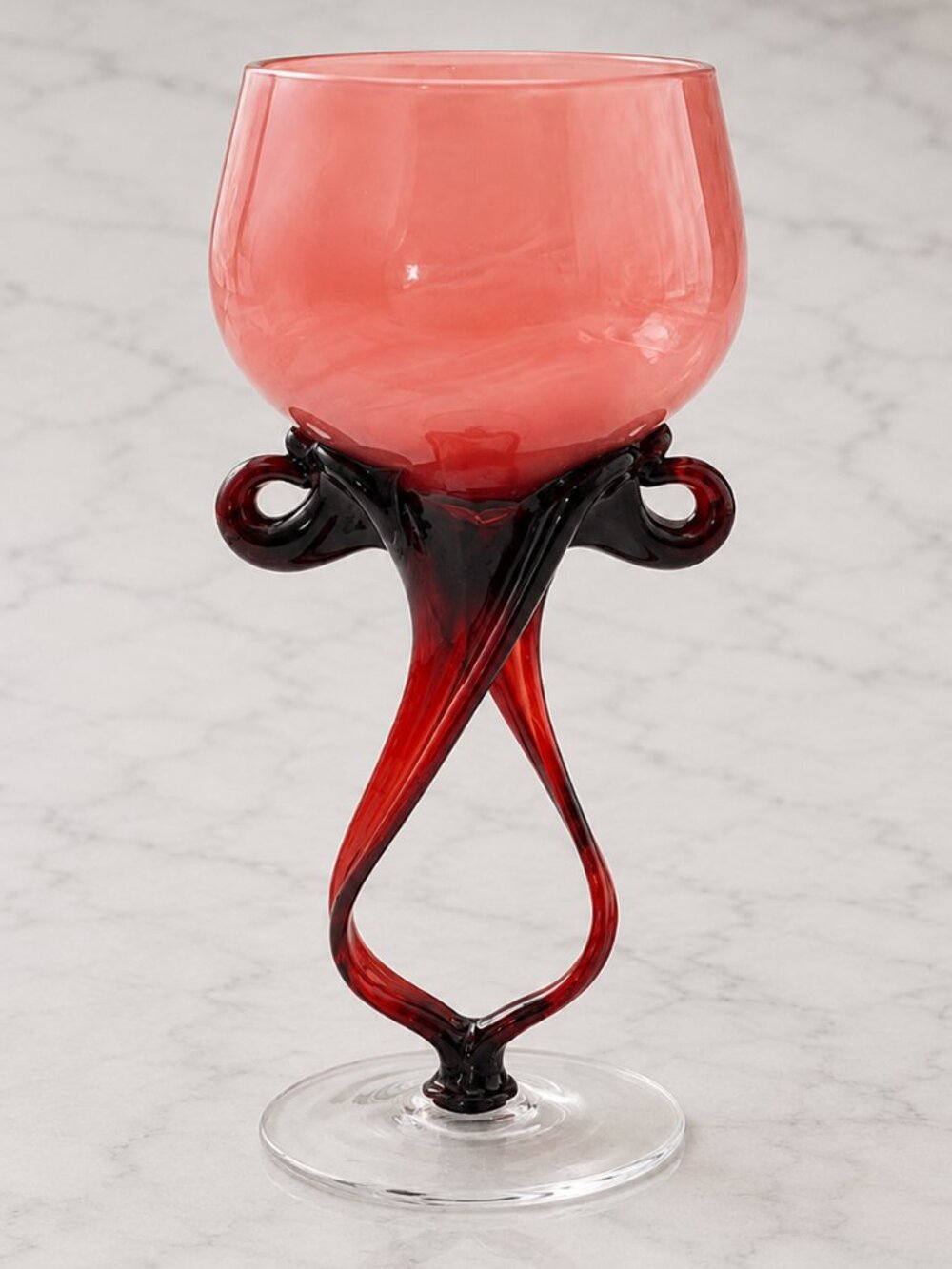 Vintage Jozefina Krosno "Jellyfish" (or "Octopus") hand-blown art